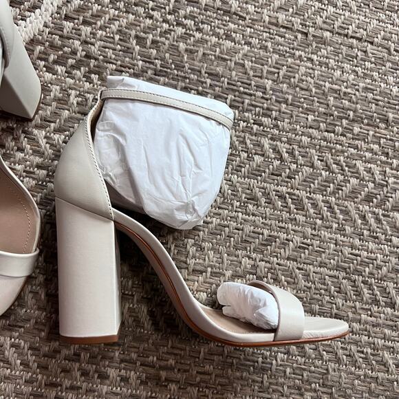 SCHUTZ Cadey Lee Block Heel in Pearl Size 8B - Picture 5 of 8